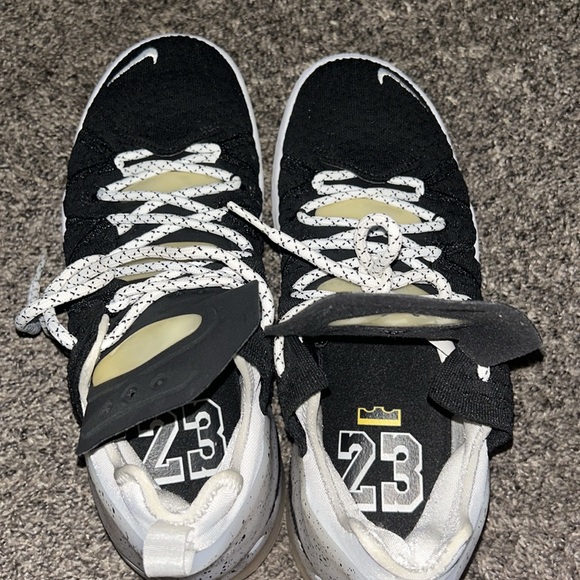 Lebron 18 Black White and Gum - Picture 3 of 5